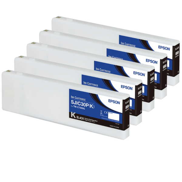 Epson C7500G Tintenkartuschen Schwarz 5er Set